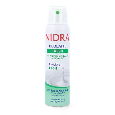 Nidra Deolatte Fresh Invisible Deo 150ml Without Aluminum Salts • £2.50