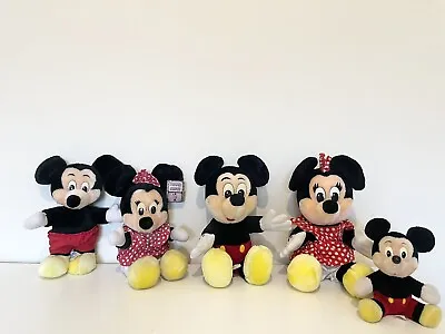 Mickey And Minnie Mouse Vintage Disney Plush Retro Disney Lane Soft Toys 80s • £9.99