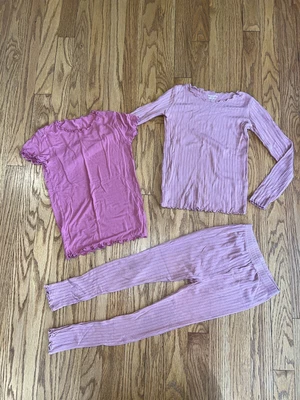 $12.99 • Buy Vaenait Baby Sz. 120 - 6-7 Years Pink Mauve Pj Set. Soft, Comfortable Pants Long