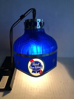 Vintage PBR Pabst Blue Ribbon Beer Mounted Register Topper Lighted Globe Sign • $119.99