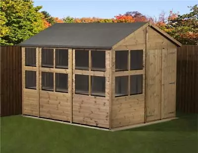 Empire Apex Potting Shed Wooden 8x10 Double Door Wooden 8ft X 10ft • £1170