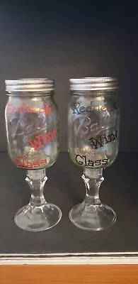 Ball Redneck Wine Glass Mason Jar Set • $9.09