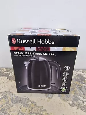 Russell Hobbs 20413 1.7L Colours Plus Electric Kettle - Black - D17 • £23.45