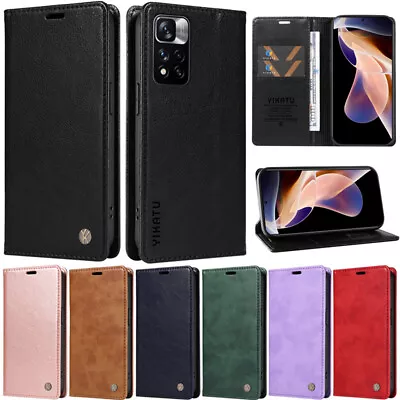 Retro Book Wallet Flip Case Cover For Xiaomi Mi 11T Redmi 9C 9A Note 9S Note 10 • $16.82