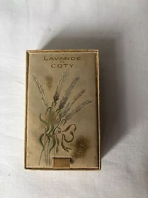 Vintage Antique Lavande De COTY Empty Perfume Box Art Deco 1900s • £8.70