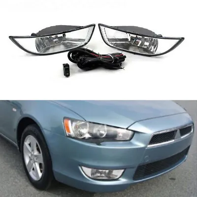 Bumper Fog Light Lamps For Mitsubishi Lancer EX 2007 2008 2009 2010  Replacement • $94.52