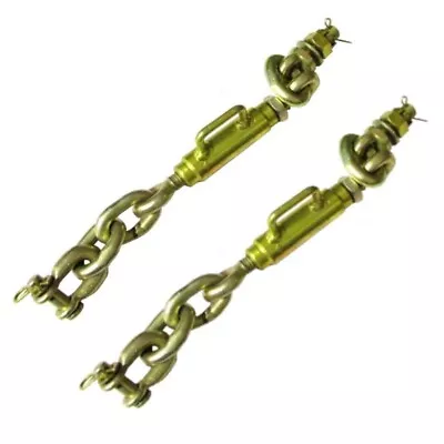 2 Universal Fit 3 Point Hitch Turnbuckle Sway Check Chain Stabilizer 11.75-13.50 • $117.99