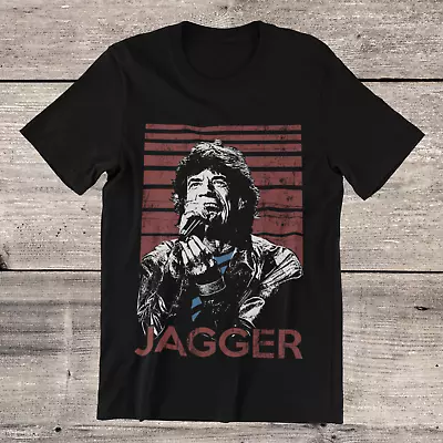 MICK JAGGER T-Shirt The Rolling Stones English Rock Band On Ring Spun Cotton Tee • $13.95