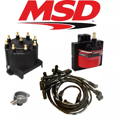 MSD Streetfire Tuneup Kit 1987-95 Chevy/GMC Truck 5.0/5.7 Cap/Rotor/Coil/Wires • $209.95