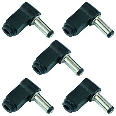 5pcs 2.1mm X 5.5mm Right Angle Long DC Power Plug Connector • £4.59