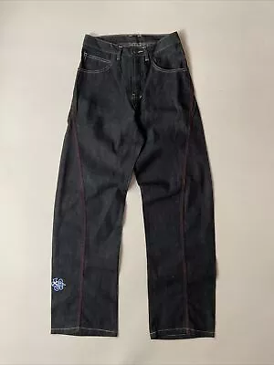 Vintage DEFT Jeans BNWOT Size 27 Twisted Baggy Rave Soul Skate Graffiti 90’s Y2K • £24.99