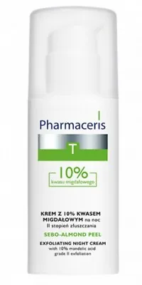Pharmaceris T - Sebo Almond Peel Exfoliating Night Cream 10% Mandelsäure • $15.96