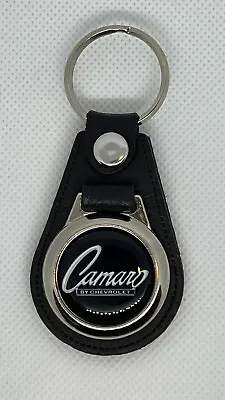 High Quality %100 Leather RETRO KEYCHAIN For CAMARO BLACK • $31.54