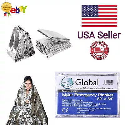 Mylar Emergency Blanket Thermal Survival Safety Insulating Heat - 84  X 52  • $4.99