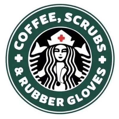 Coffee Scrubs Rubber Gloves Sticker Funny Indie Surgeon Doctor Nurse • $4.88