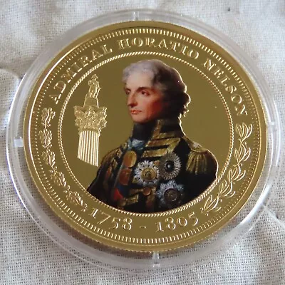 2015 Admiral Horatio Nelson Tdc Gold Layered Coloured Crown • £16.95