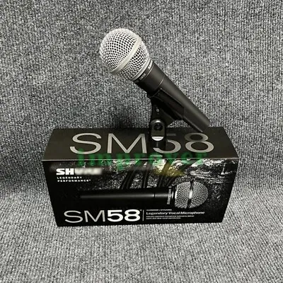 NEW SM58S On/Off Switch Dynamic Cardioid Vocal Microphone W Cable & Ties Pack • $55