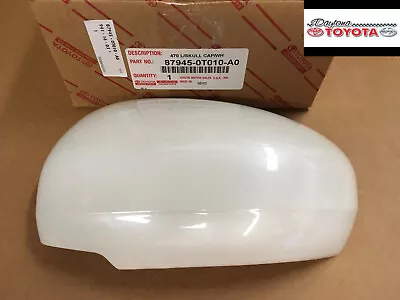 Oem Toyota Venza Outer Mirror Cover White Pearl Fits 2009-2013 Driver Side • $57.68