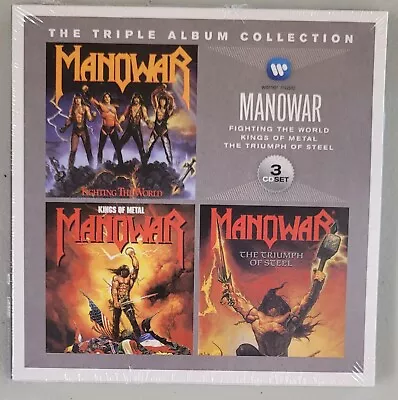 Manowar The Triple Album Collection New 3 CD Box Set Fighting World Kings Steel • $16.99