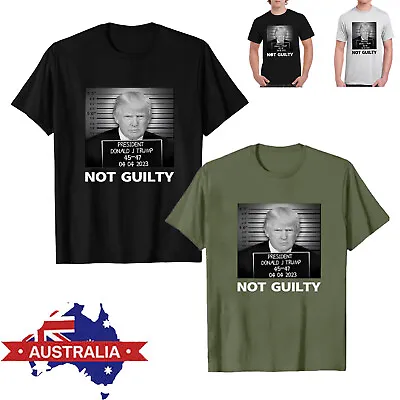 $17.60 • Buy Donald Trump Police Mugshot Photo T-shirt Not Guilty 45-47 Tee Shirt Arrest Tee-