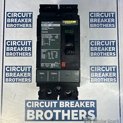 Square D HDL26100 100 Amp 600 Vac 2 Pole Circuit Breaker-Warranty(Ship Same Day) • $189.99