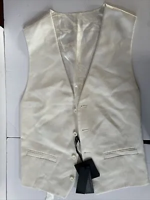 Versace Mens White Tuxedo Vest - EUR 46 - SMALL • $222.22