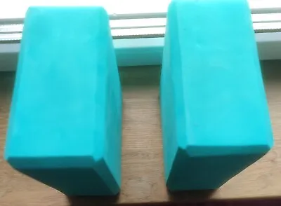 2 Yoga Blocks Nice Colour Foam Light Good Condition • £0.99