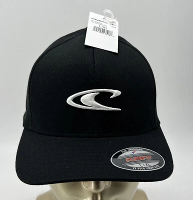 $14.99 • Buy O'Neill Clean And Mean Hat -Black /White -New Flex Fit L-XL YUPOONG Beach Surf