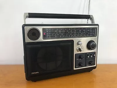 PHILIPS 970 Rare Vintage 1980s Portable Transistor Radio 90AL970/15 EXC WORKING • $82.11