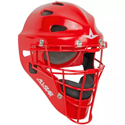 All-Star Player's Series Adult Baseball/Softball Catcher's Helmet - Scarlet • $84.95