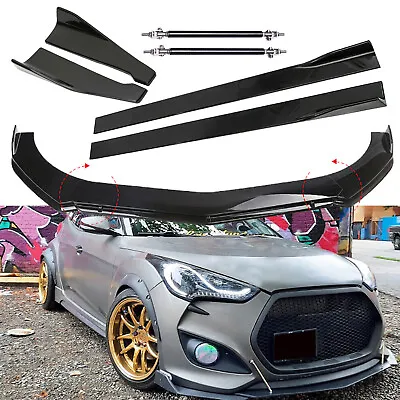 For Hyundai Veloster Front Rear Bumper Lip Spoiler Splitter Body Kit Side Skirt • $99.99