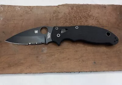 Spyderco Manix 2 Exclusive Serrated 154CM G10 Black  • $215