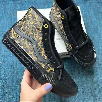 Vans Sk8 Hi Decon Cheetah Print X Cher Strauberry Sneakers 5 Men Or 6.5 Womens • $74.99