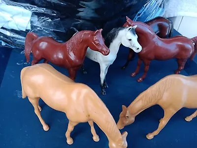 Vintage Hartland Toys Lot Of 6 Horses 1960s 1970s Good Condition  • $25