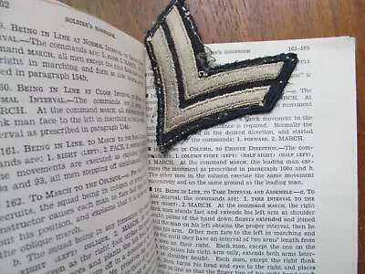 Rare Early 7/41 WWII IDENTIFIED Soldier's Handbook WiTH OWNER'S CORPORAL PATCH • $42