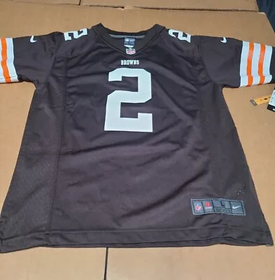 NIKE Nfl Jersey Cleveland Browns Youth Large  NO. 2  MANZIEL • $30.99