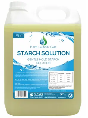 £17.75 • Buy Liquid Laundry Starch Solution For Professional & Industrial Textile Use