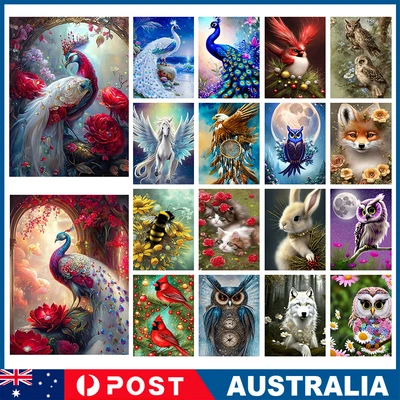 $11.01 • Buy 5D Full Drill Diamond Painting Animal Art Embroidery Cross Stitch Kit Home Decor