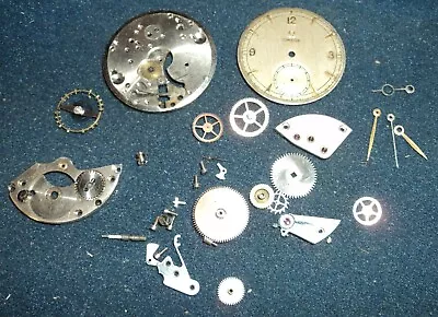 Vintage Omega Watch Parts 15 Jewel Dial & Movement Swiss • $79.99
