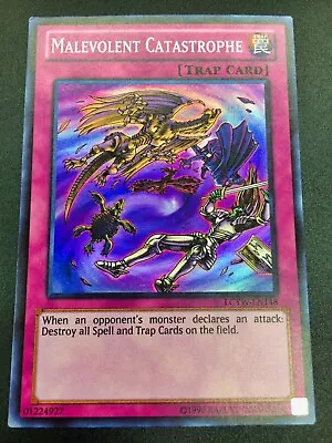 Yugioh Unlimited Edition Malevolent Catastrophe Super Rare Holo LCYW-EN148 NM/M • $3