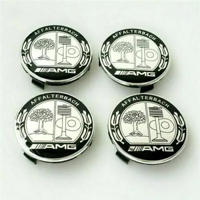 BRAND NEW 4X 75mm / 3 INCH WHEEL CENTER CAPS For A.m.g PLEASE CHECK SIZE FIRST • $26.99