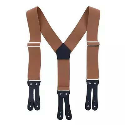 New Welch Men's Elastic Button-End Y-Back 2 Inch Work Suspenders • $31.94