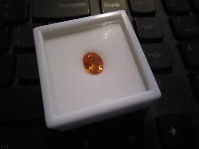 MANDARIN GARNET Oval Faceted Loose Gemstone 2.7 Ct • $125