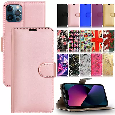 £2.99 • Buy Case For IPhone 15 Pro Max 14 13 12 11 XR 8 7 SE Card Wallet Leather Phone Cover