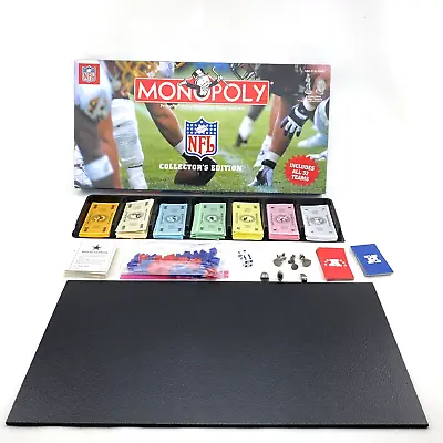 Monopoly NFL Collector's Edition Hasbro Board Game 2003 Football 100% Complete • $19.99