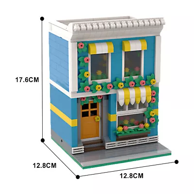 MOC City Street View Florist Shop Creator Building Blocks Bricks 789 PCS DIY Toy • $130.89