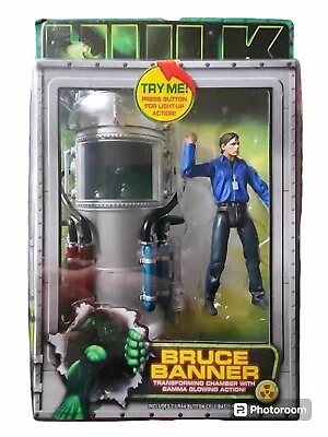 Marvel The Hulk Bruce Banner Action Figure W/ Transforming Chamber Toybiz 2003 • $60