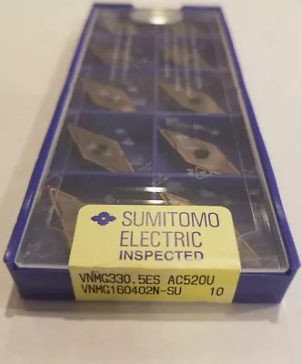 Vnmg330.5esu Ac520u - Sumitomo - 10 Pack - Usa Stock - New - Vnmg160402n-su  • $90