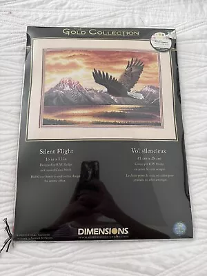 Dimensions Gold Collection 35165 Silent Flight Eagle Counted Cross Stitch Kit • $35