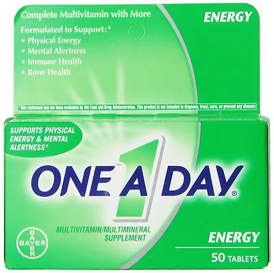 One-A-Day Energy Multivitamin Multimineral 50 Tablets. • $9.99